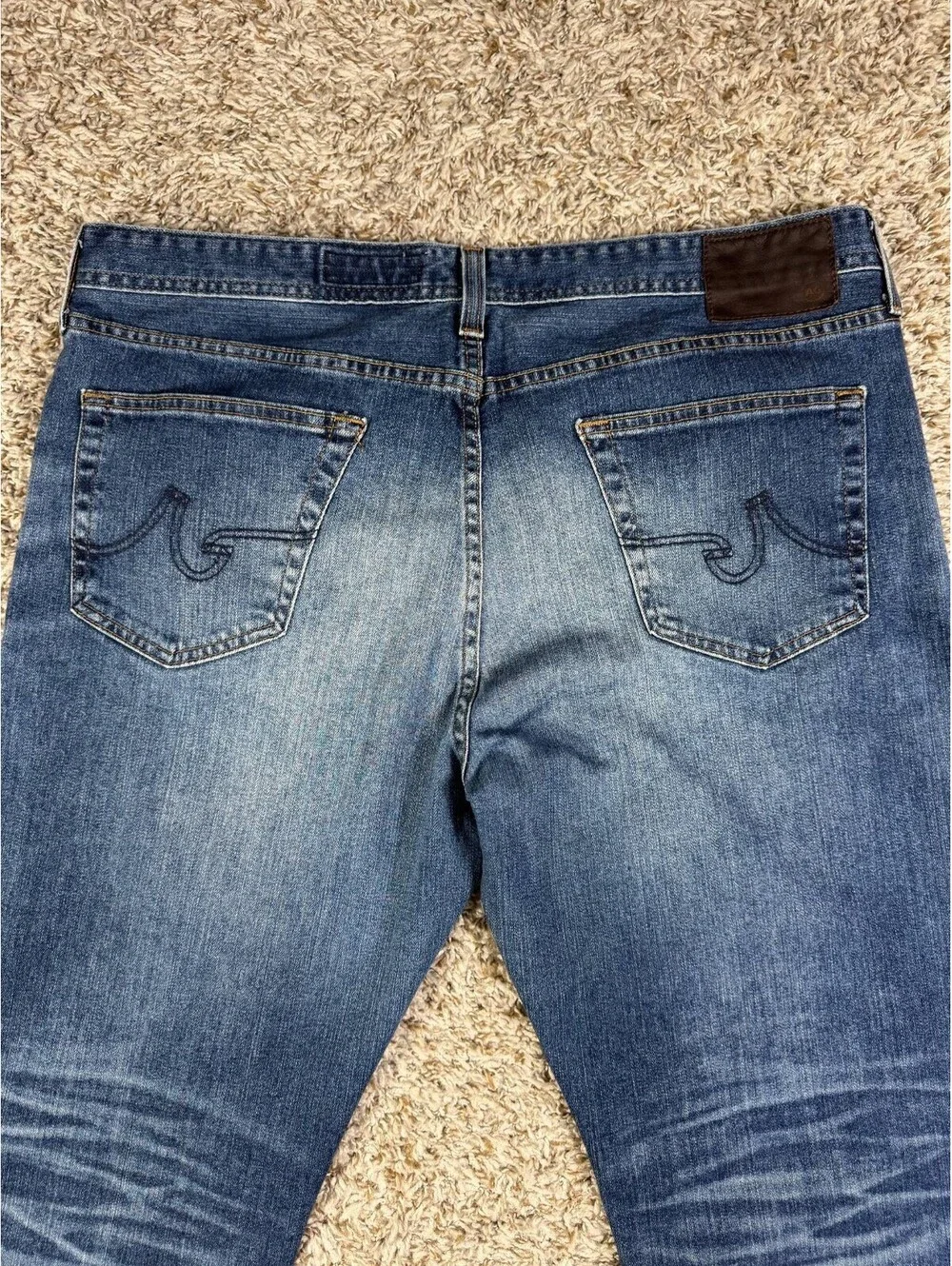 AG Adriano Goldschmied The Graduate Men’s Jeans Size 40x32 Blue Stretch